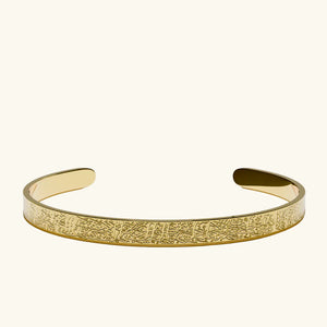 Engraved Calligraphy Cuff | Women