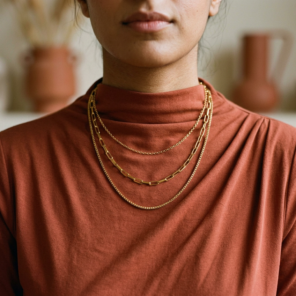 Noor Trio Layered Chain